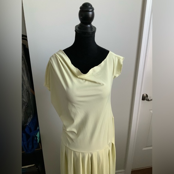MICAS Round Neck Old Money Maxi Dress Lime Colour Womens Plus Size XXL BRAND NEW - Picture 4 of 10